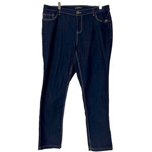 Lane Bryant Skinny Legging Jeans Ankle High Rise Dark Wash NEW Women’s 18 Plus